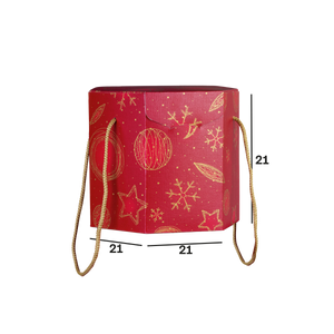 Scatole porta panettone esagonali Red Universe- Printcentral - - -