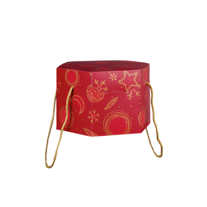 Scatole porta panettone esagonali Red Universe- Printcentral - - -