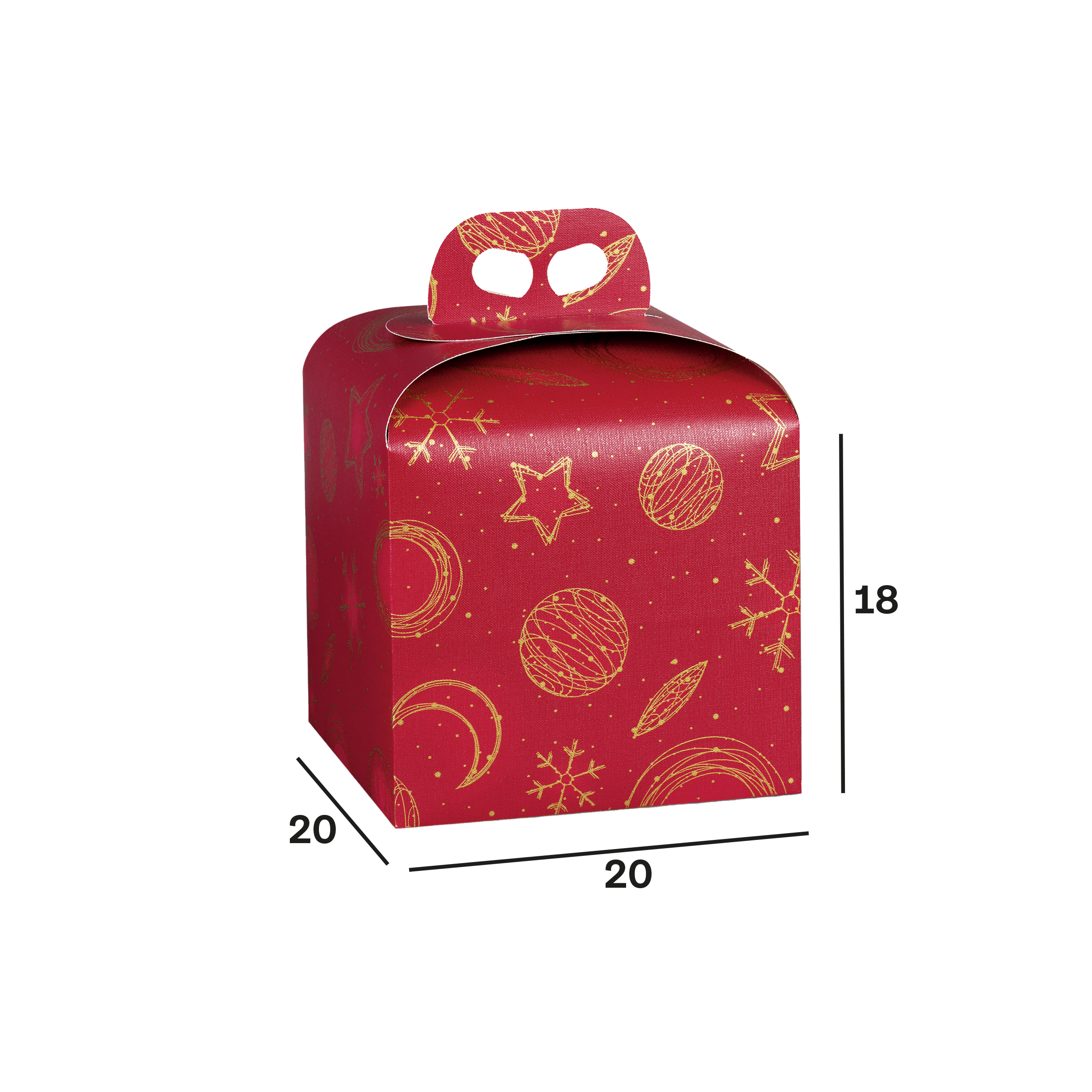 Scatole porta panettone Red Universe- Printcentral - - -