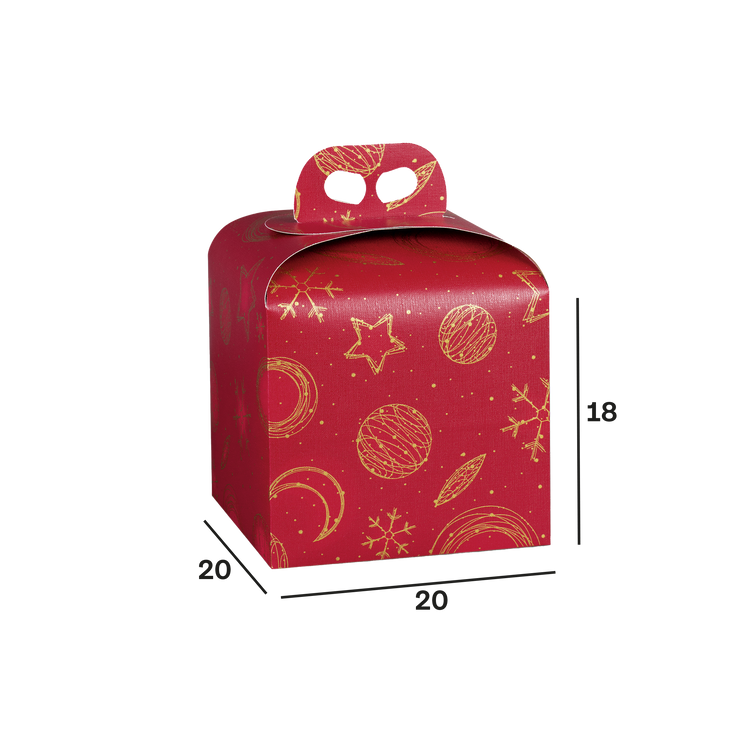 Scatole porta panettone Red Universe- Printcentral - - -