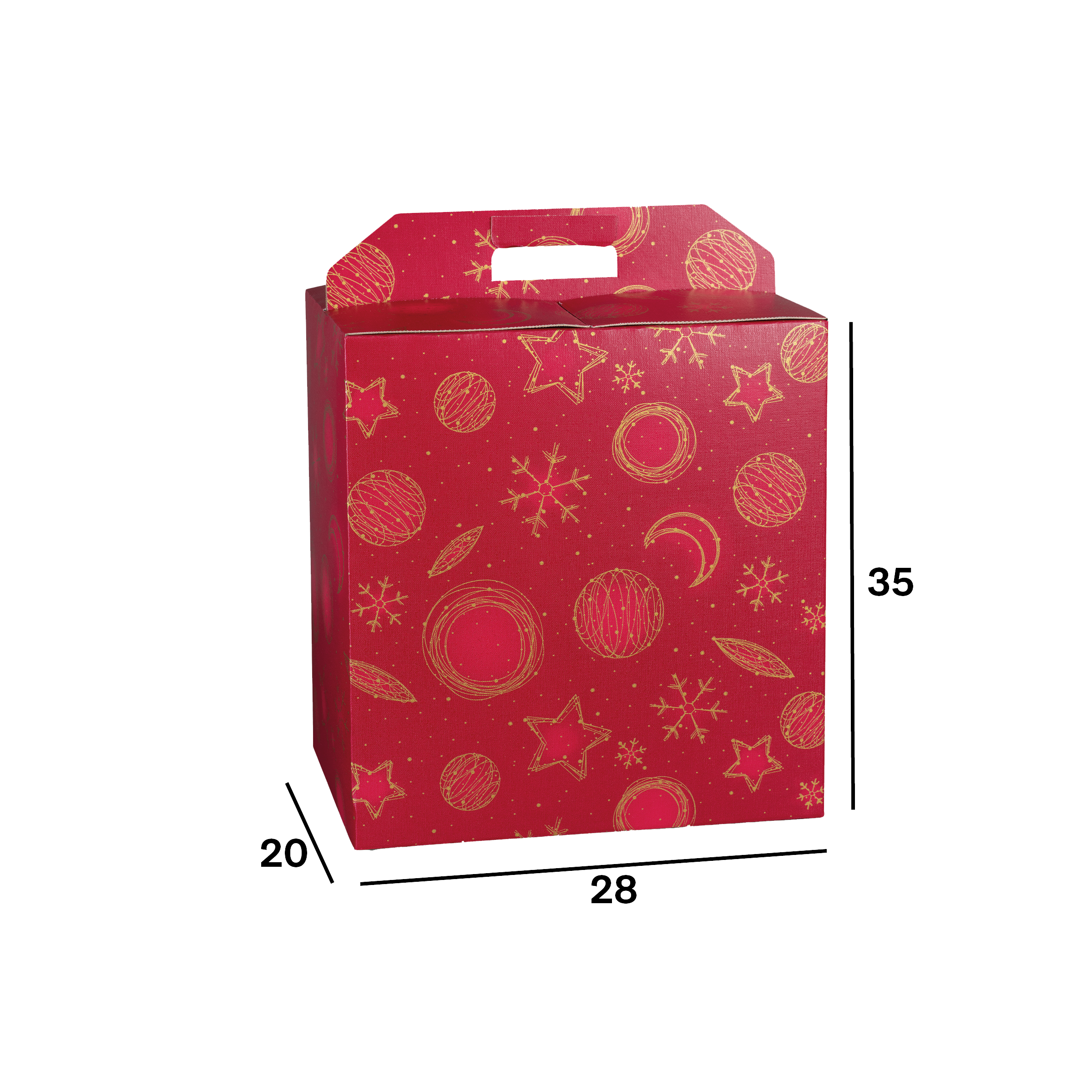 Scatole porta panettone + bottiglie Red Universe- Printcentral - - -
