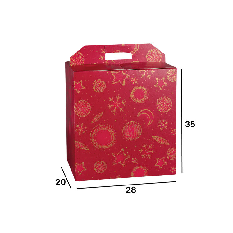 Scatole porta panettone + bottiglie Red Universe- Printcentral - - -