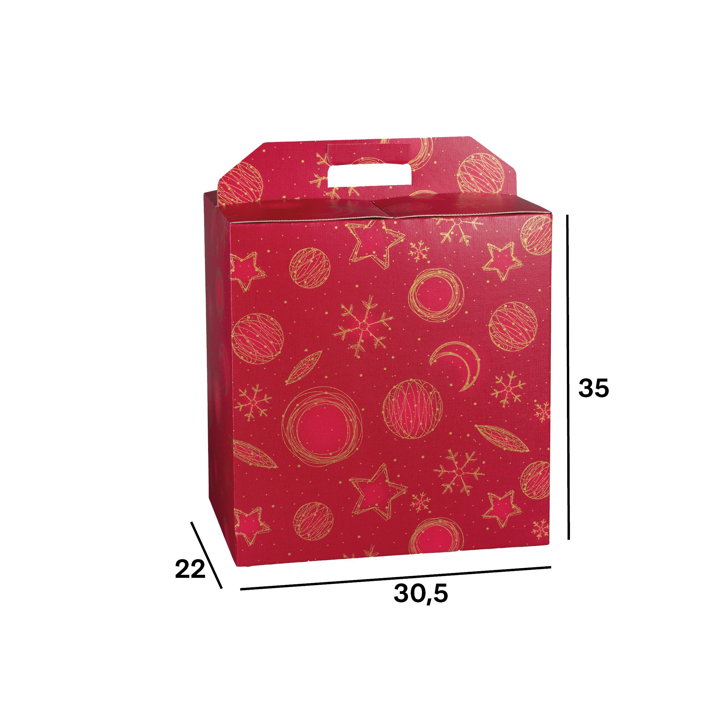 Scatole porta panettone + bottiglie Red Universe- Printcentral - - -
