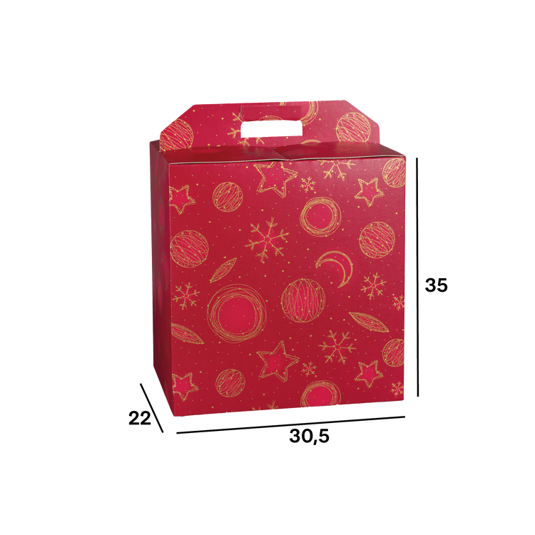 Scatole porta panettone + bottiglie Red Universe- Printcentral - - -
