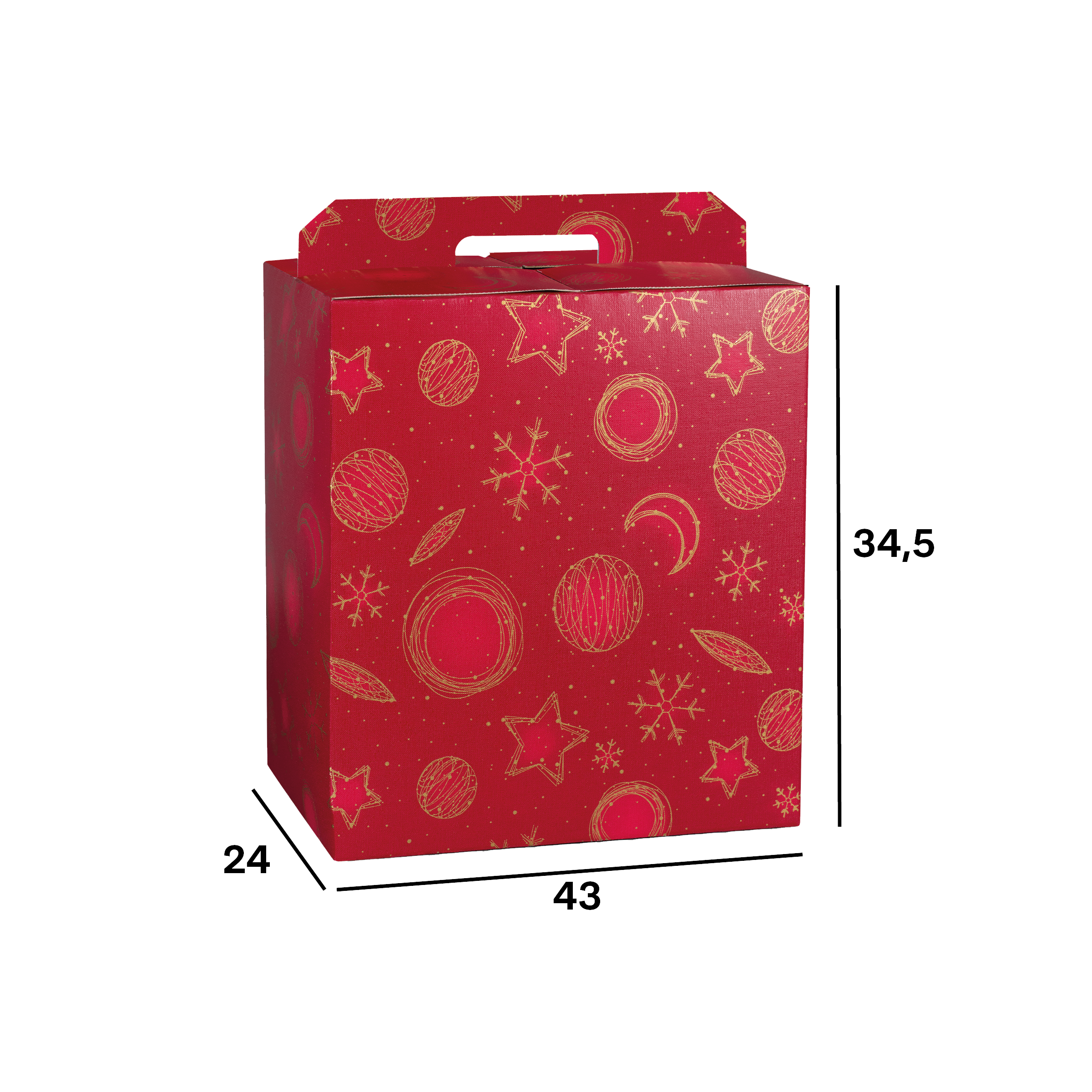 Scatole porta panettone + bottiglie Red Universe- Printcentral - - -
