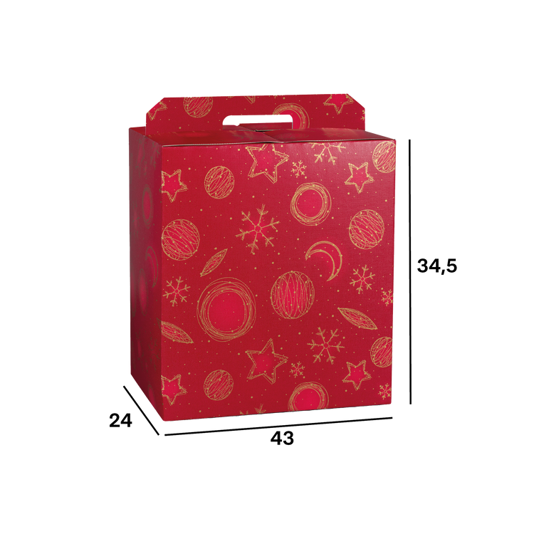 Scatole porta panettone + bottiglie Red Universe- Printcentral - - -