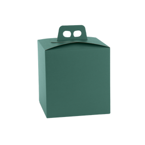 Scatole porta panettone quadrella fibra verde- Printcentral - - -