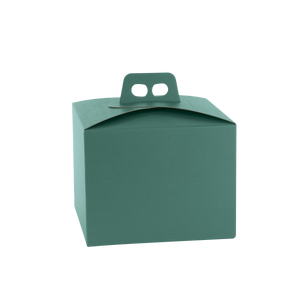Scatole porta panettone quadrella fibra verde- Printcentral - - -