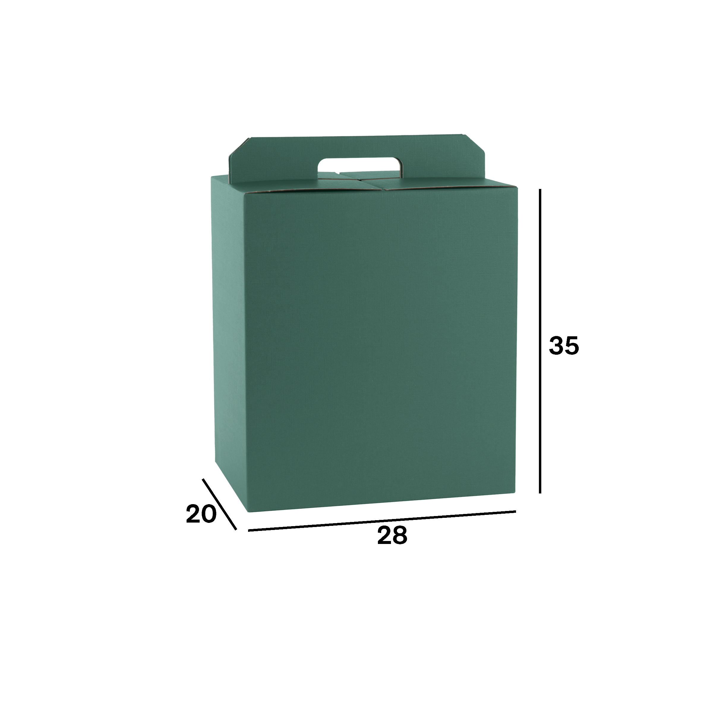Scatole porta panettone + bottiglie fibra verde- Printcentral - - -