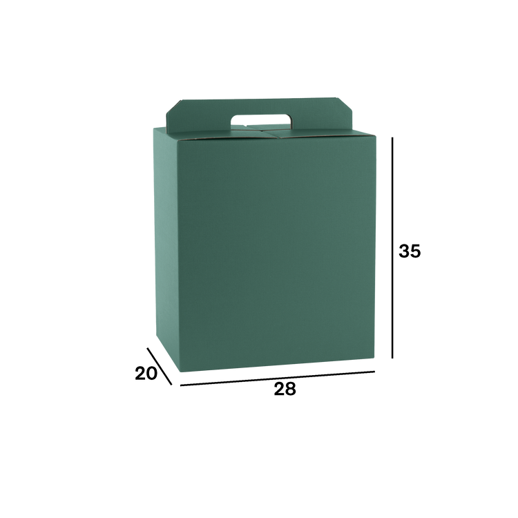 Scatole porta panettone + bottiglie fibra verde- Printcentral - - -