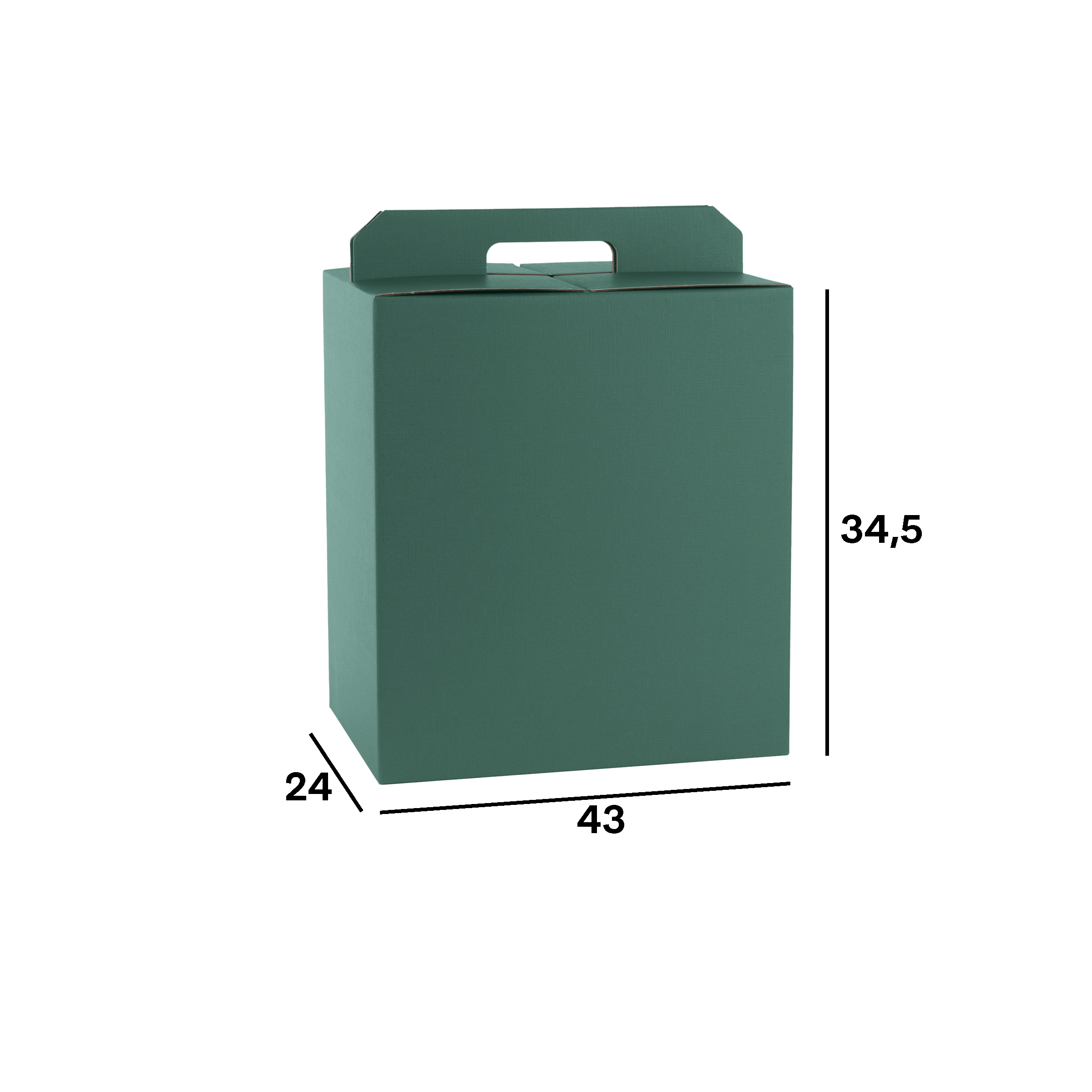 Scatole porta panettone + bottiglie fibra verde- Printcentral - - -