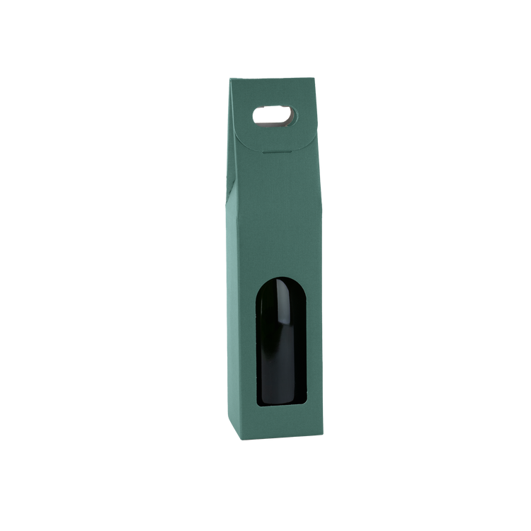 Scatole porta bottiglia fibra verde- Printcentral - - -