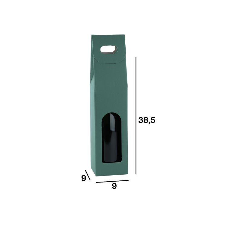 Scatole porta bottiglia fibra verde- Printcentral - - -