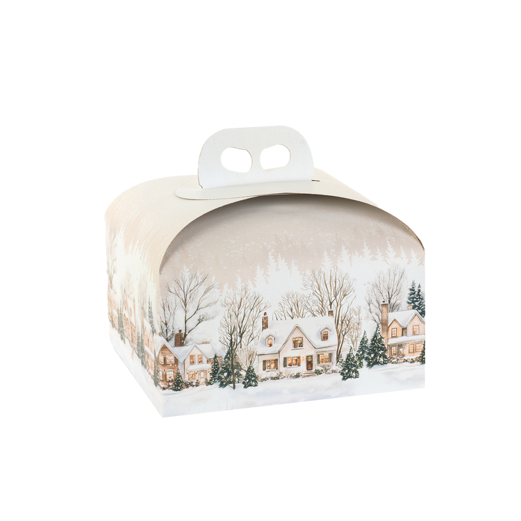 Scatole porta panettone Christmas Village- Printcentral - - -