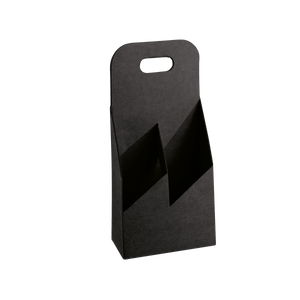 Cestello porta bottiglie seta nero- Printcentral - - -