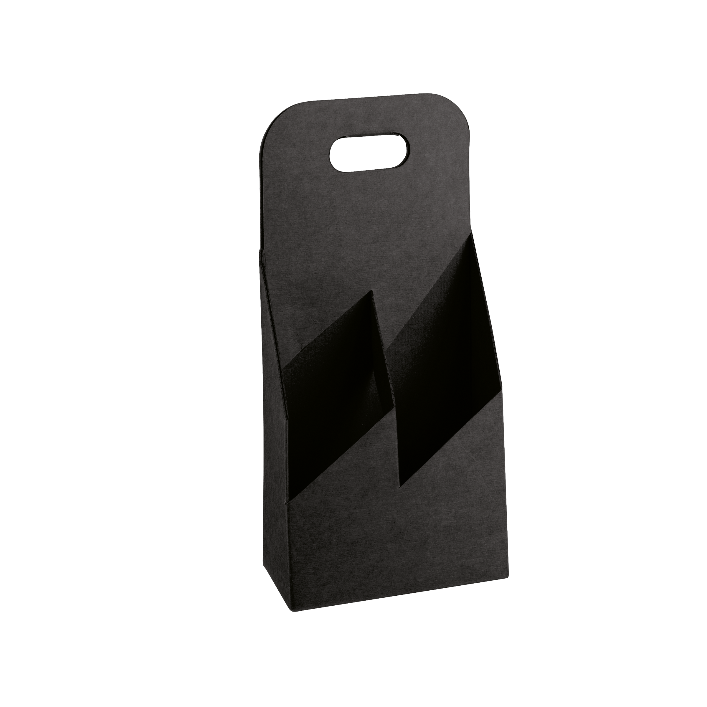 Cestello porta bottiglie seta nero- Printcentral - - -