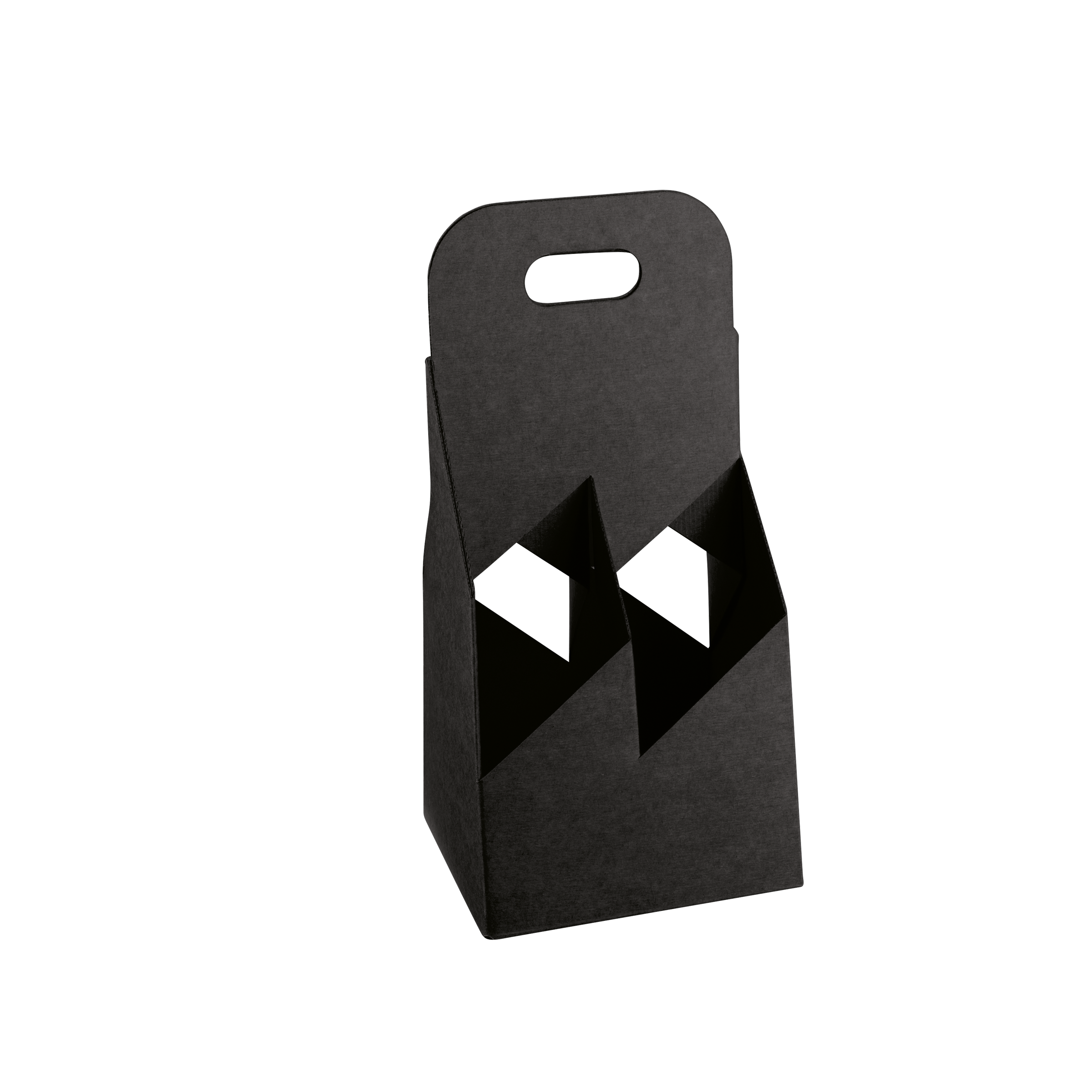 Cestello porta bottiglie seta nero- Printcentral - - -