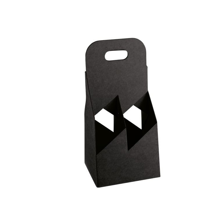 Cestello porta bottiglie seta nero- Printcentral - - -