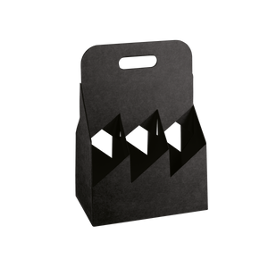 Cestello porta bottiglie seta nero- Printcentral - - -