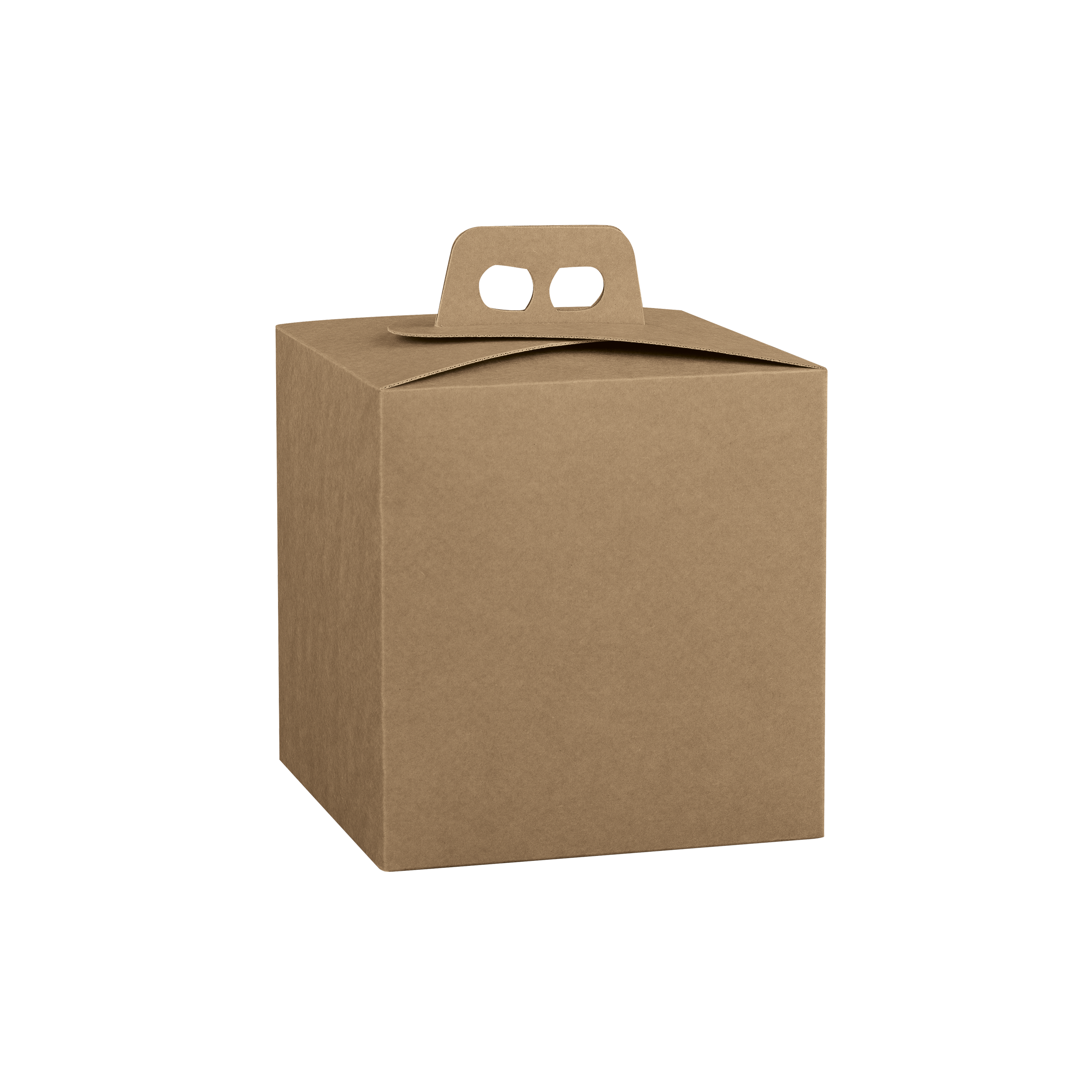 Scatole porta panettone quadrella avana- Printcentral - - -